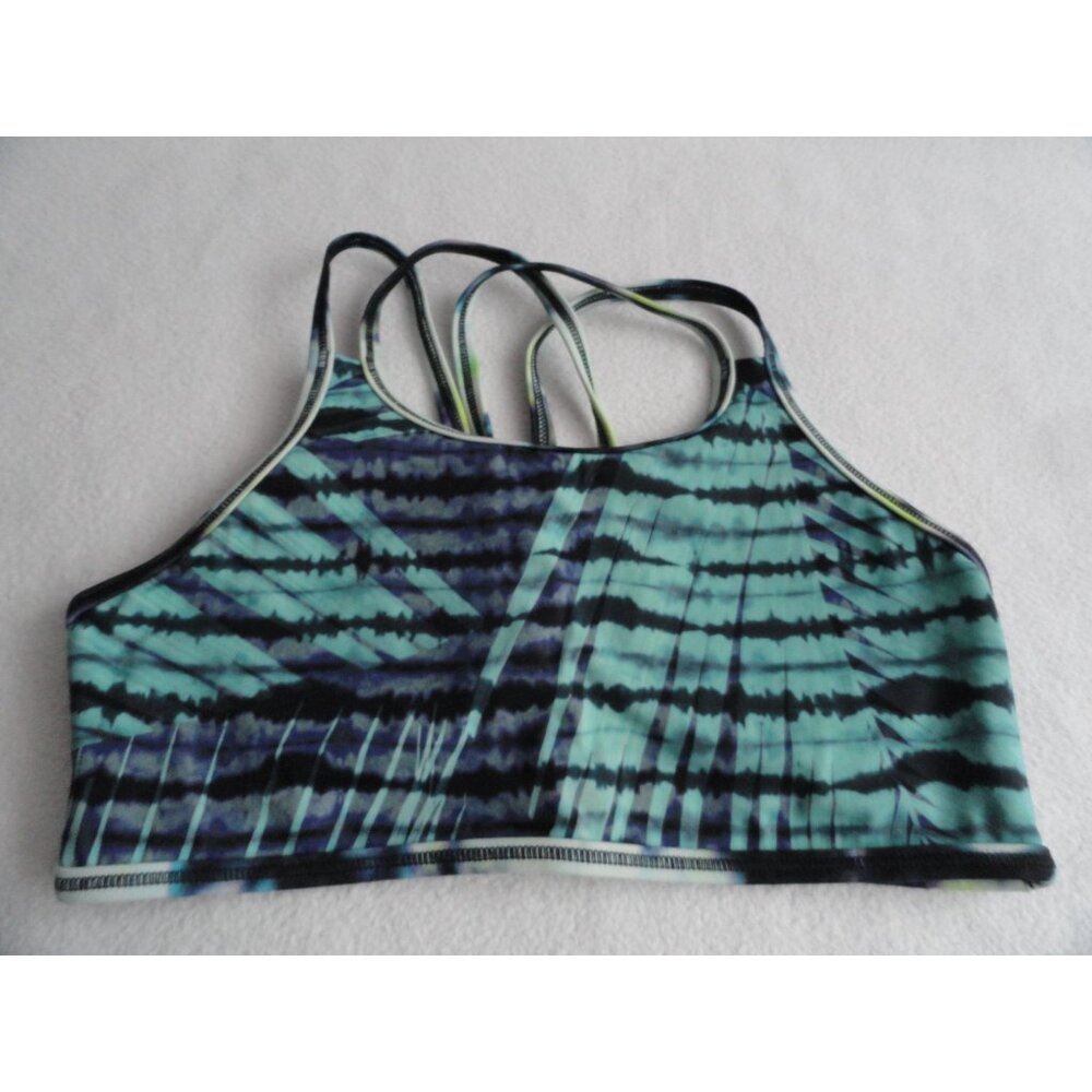 Athleta Girl Palm Tie Dye Strappy Bikini Swim Top - Girls Size L 12
